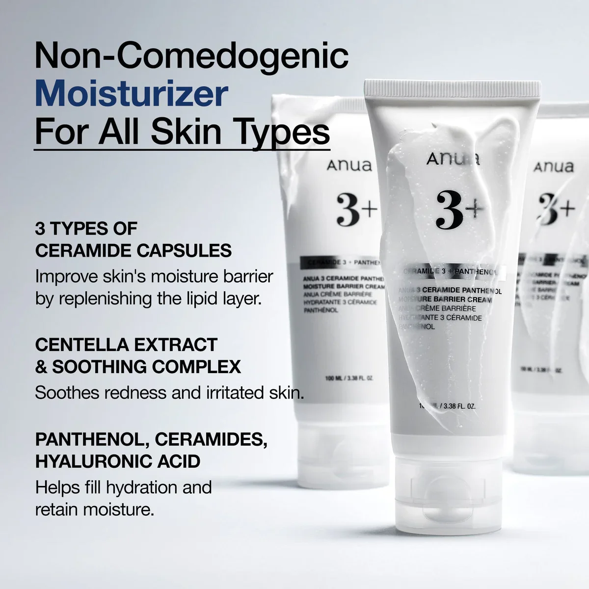 Anua 3 Ceramide Panthenol Moisture Barrier Cream - Image 3