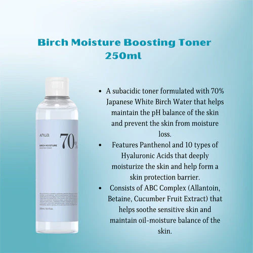 Anua Birch 70 Moisture Boosting Toner - Image 2