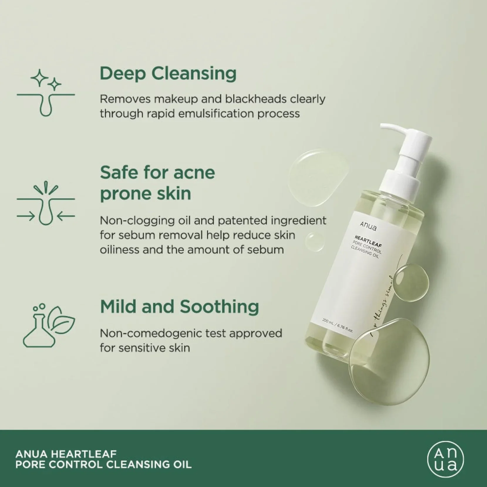 Anua Heartleaf Pore Control Cleansing Oil - Image 5