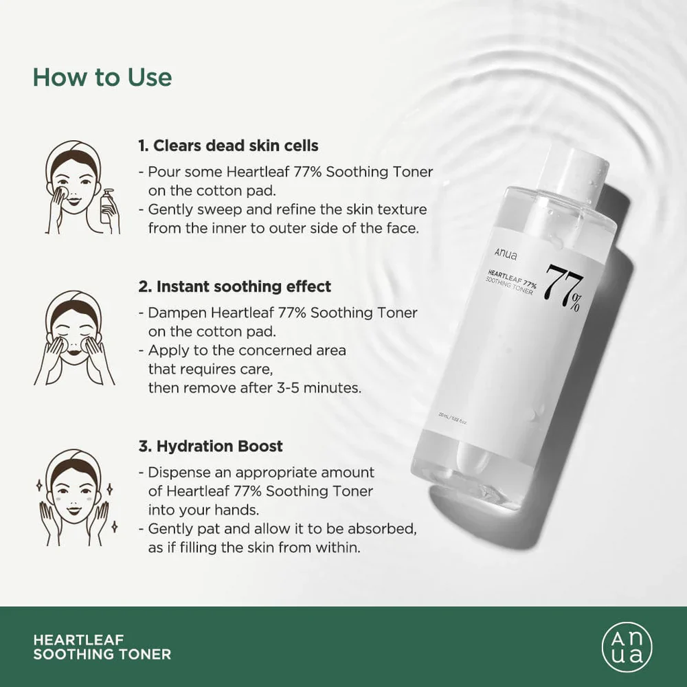 Anua Heartleaf 77% Soothing Toner - Image 4