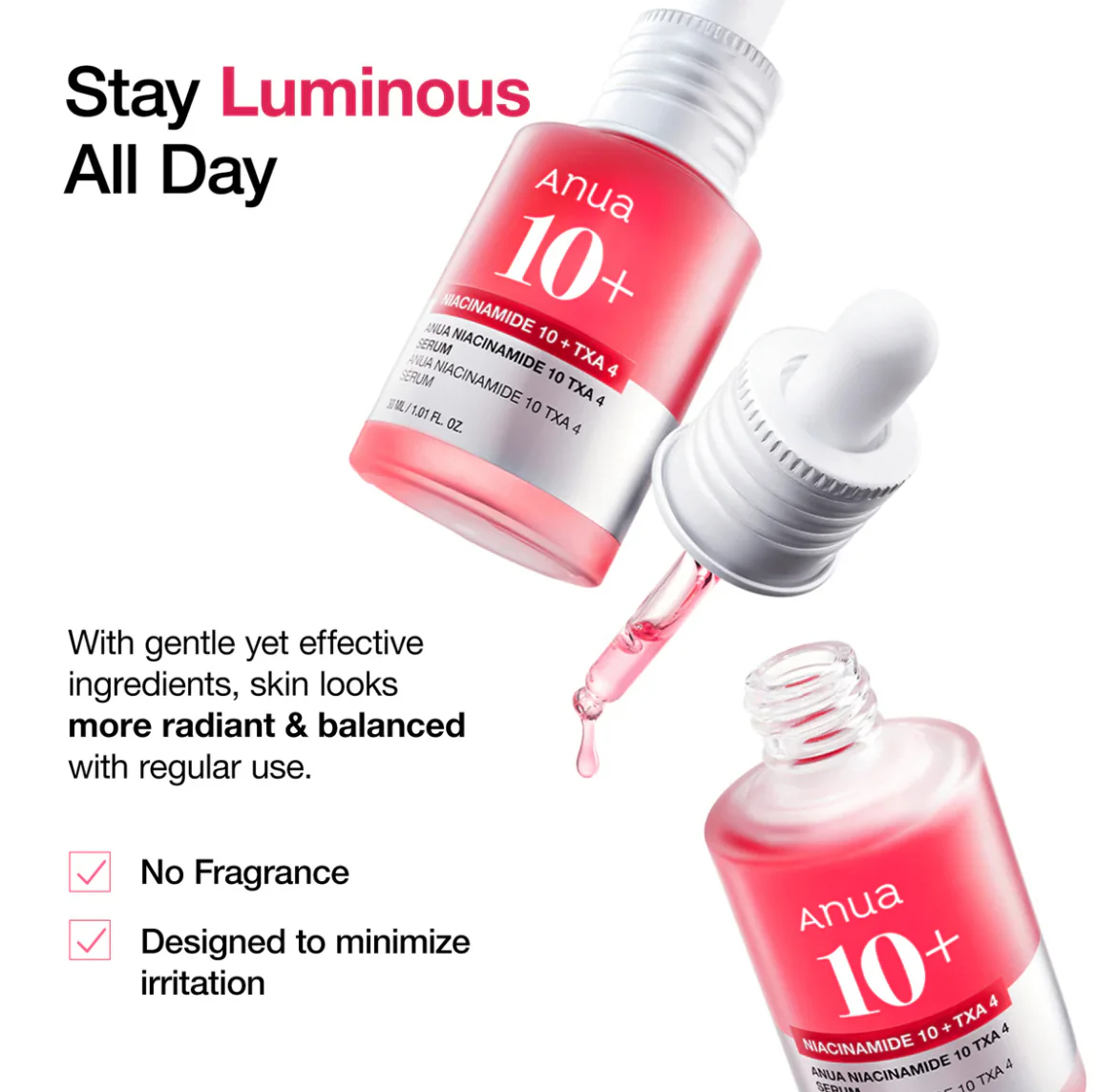 ANUA NIACINAMIDE 10%+TXA 4% DARK SPOT CORRECTING SERUM - Image 4