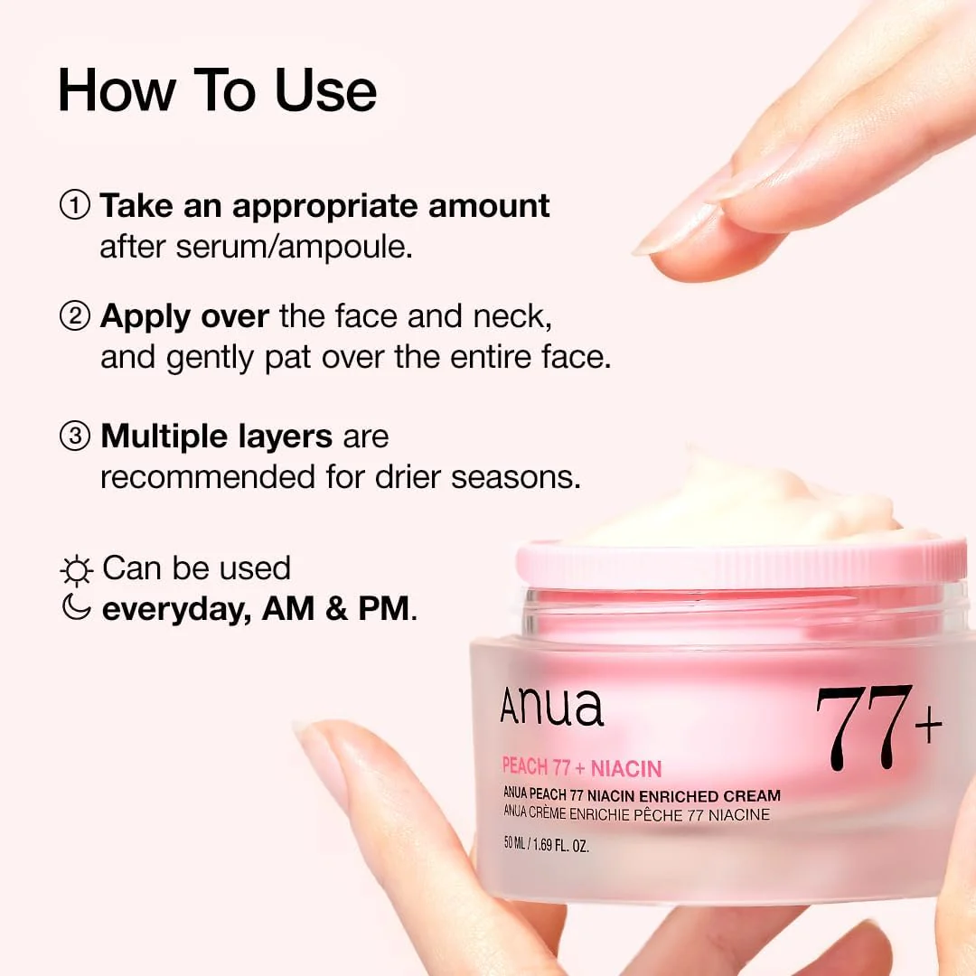ANUA Peach 77 Niacin Enriched Cream - Image 6