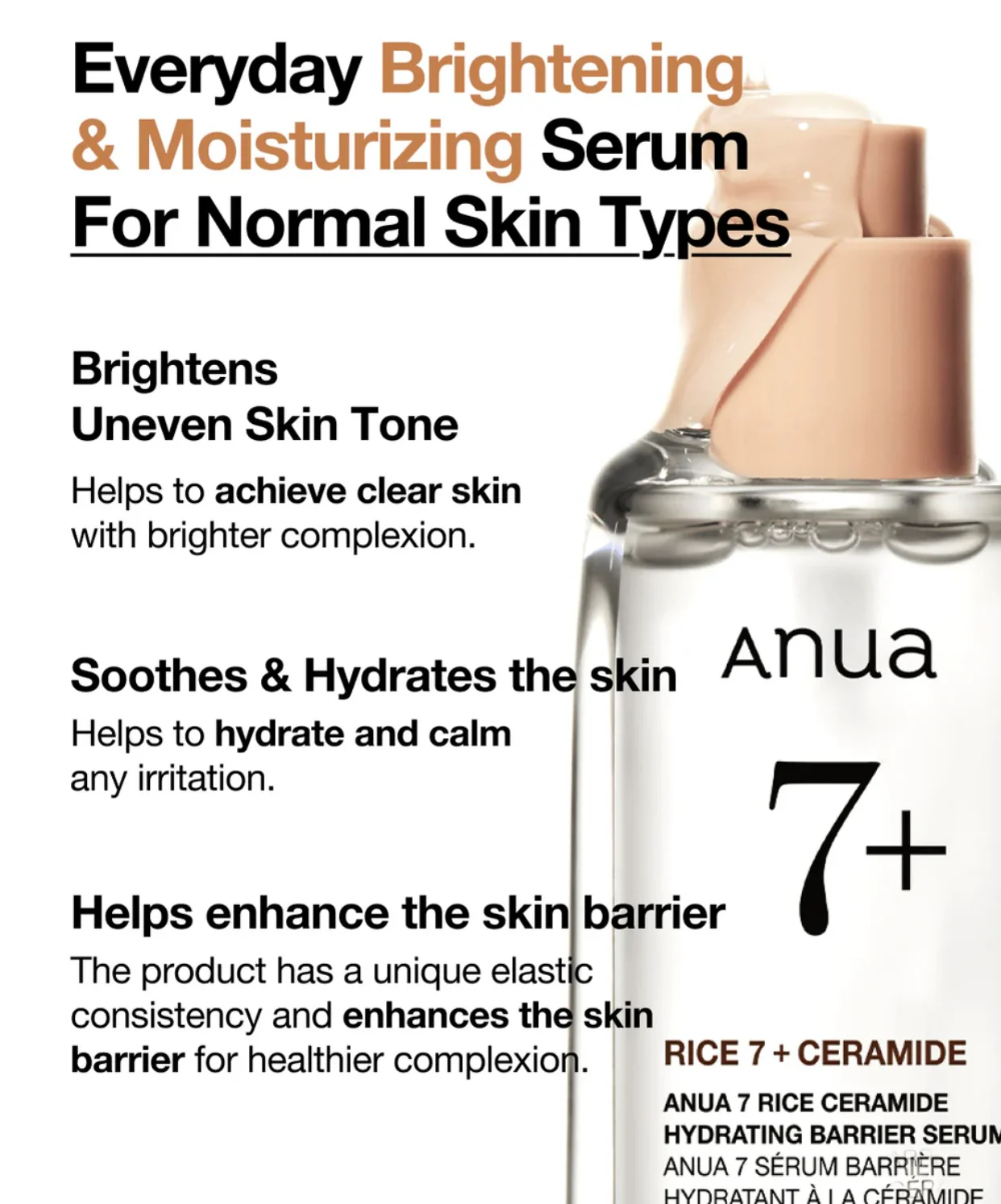Anua Rice Ceramide 7 Hydrating Barrier Serum - Image 3