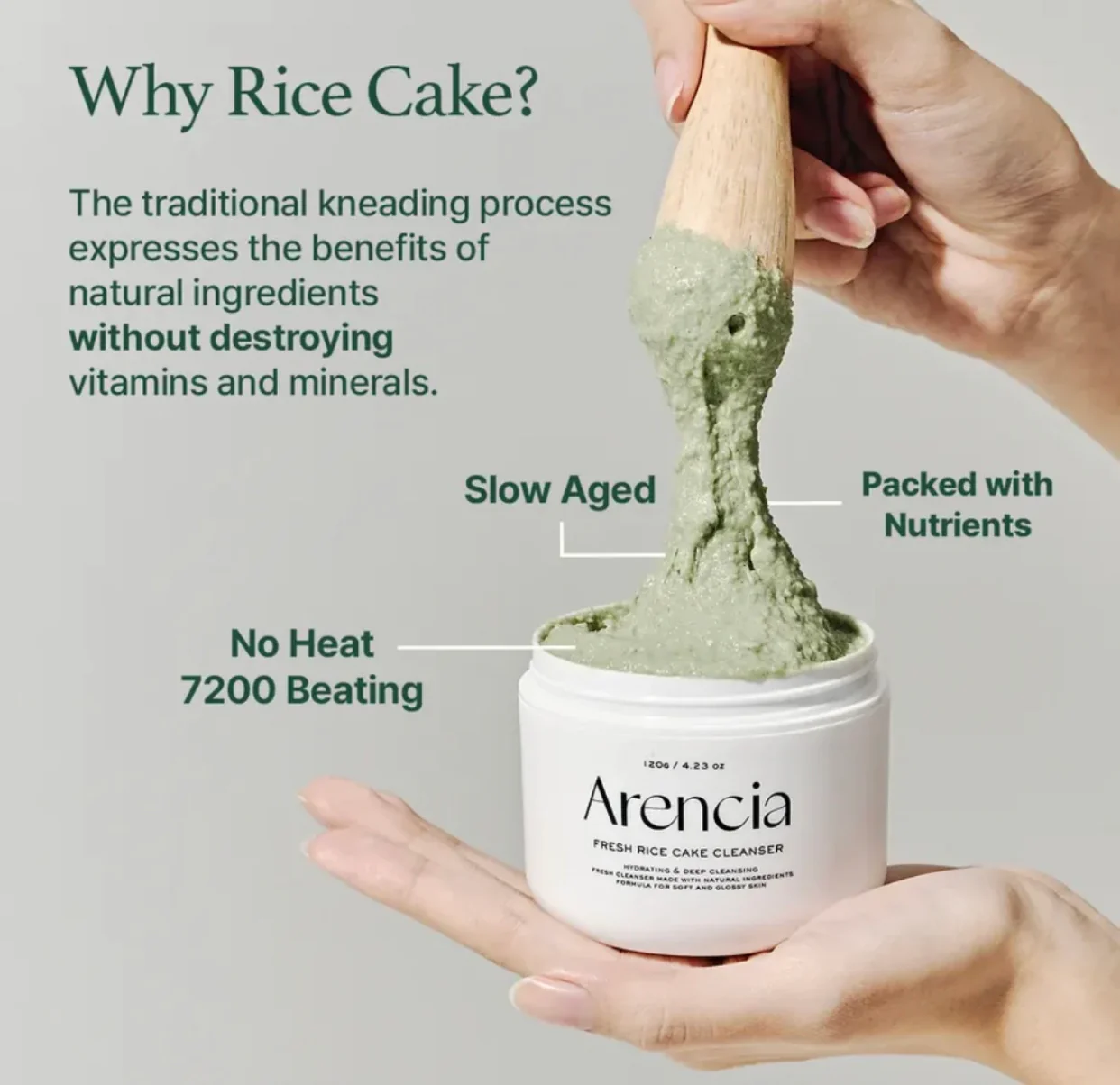 Arencia Fresh Green Rice Mochi Cleanser - Image 5