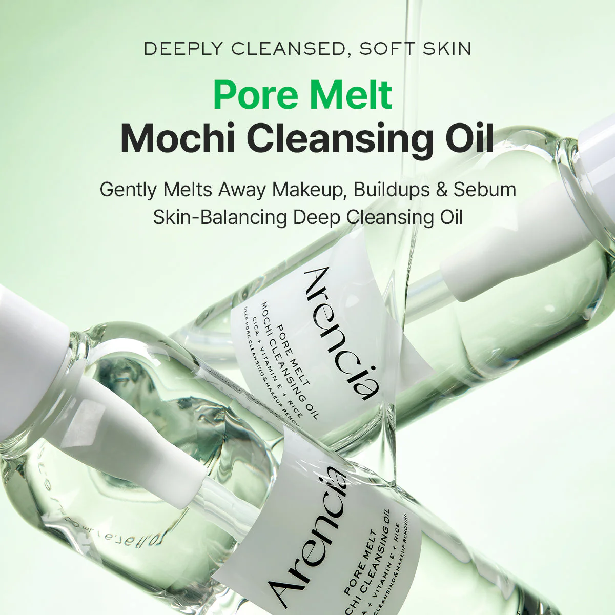 Arencia Pore Melt Mochi Makeup Removing Cleansing Oil - Image 2