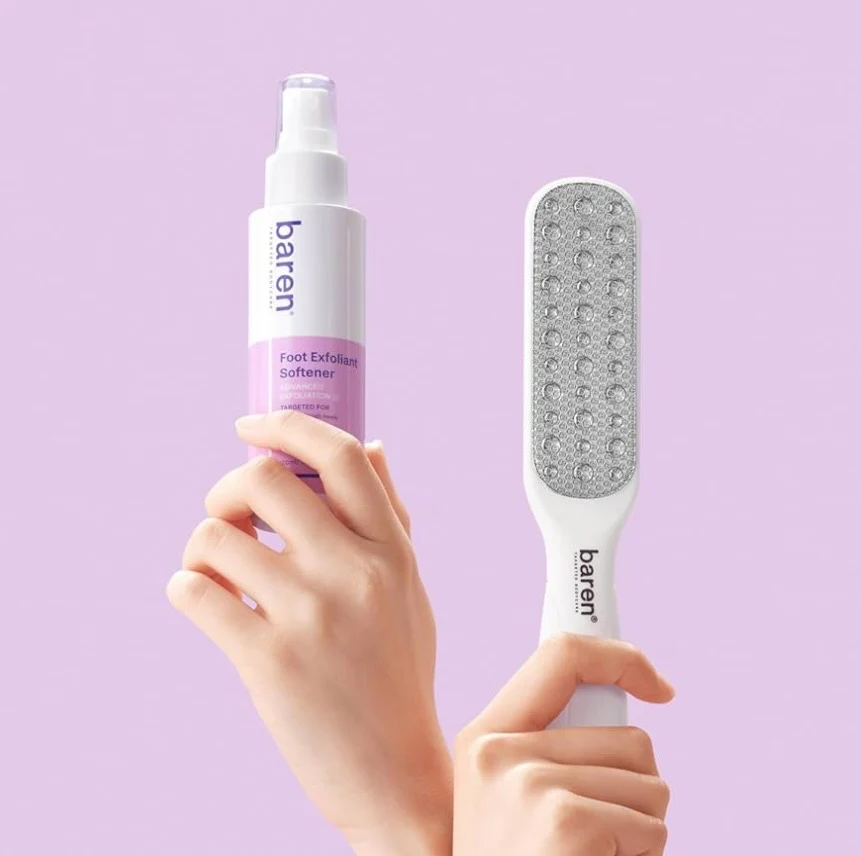 Baren Foot softener at home kit: File & Callus Softener Spray - Image 4