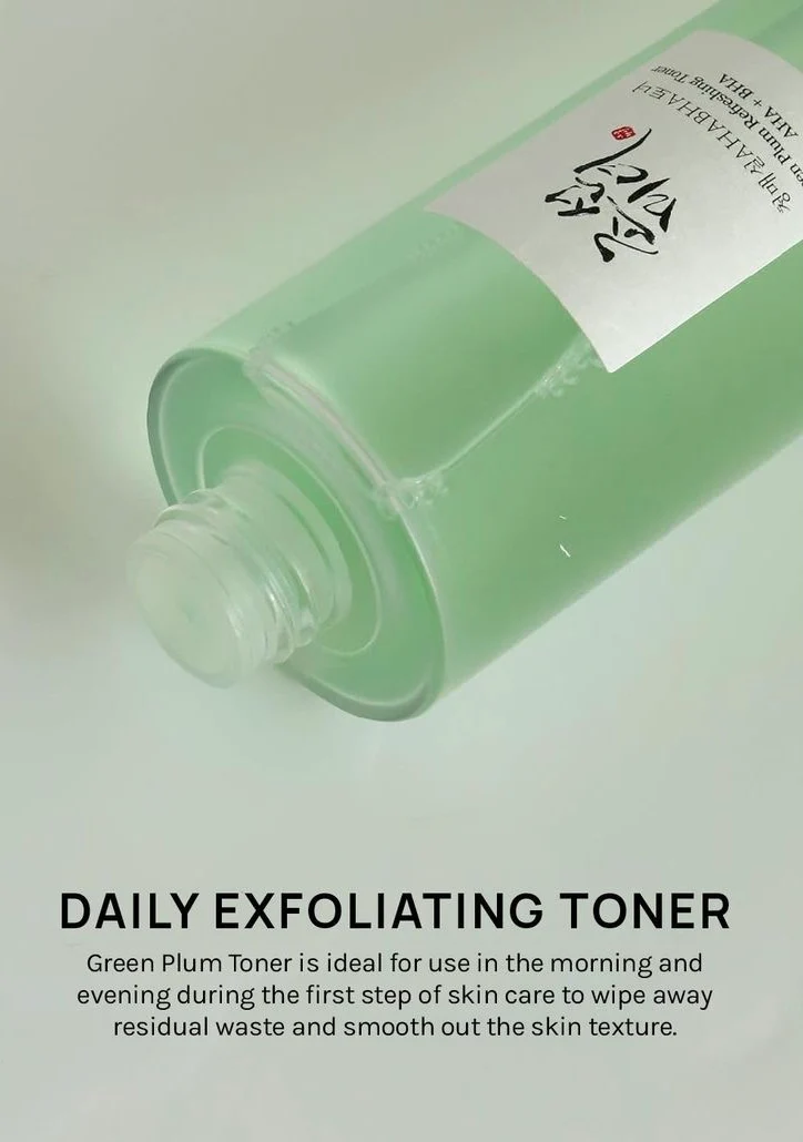 Beauty Of Joseon Green Plum Refreshing Toner (AHA + BHA) - Image 2