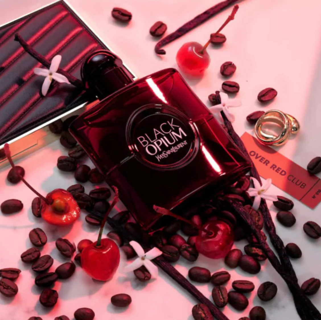 Yves Saint Laurent Black Opium Over Red (EDP) 90ml - Image 5