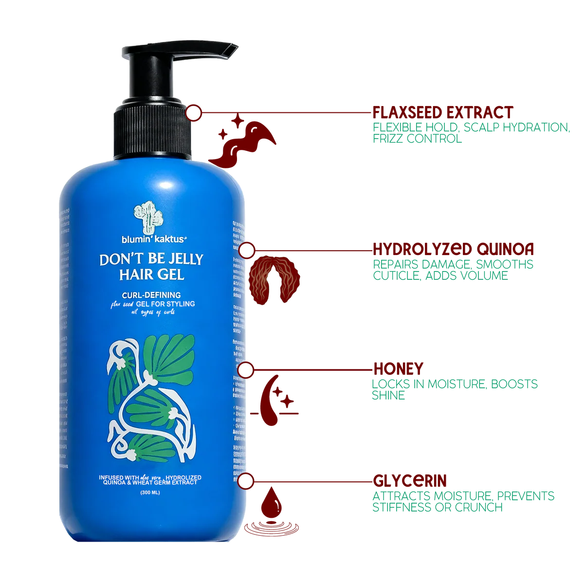 BLUMIN’ KAKTUS Don't Be Jelly Hair Gel HAIR GEL - Image 2