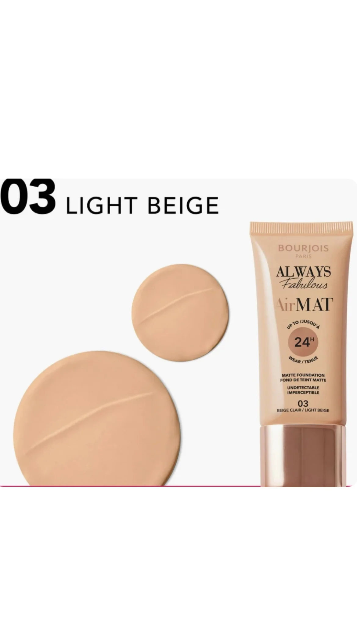 Bourjois Always Fabulous Air Mat Foundation - Image 2