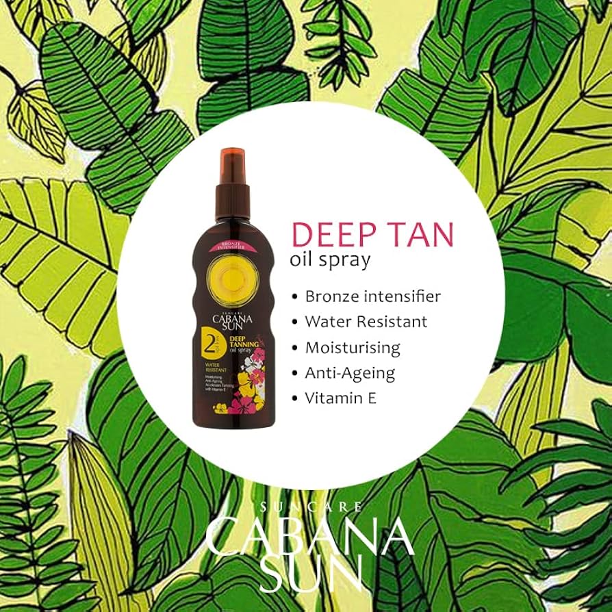 Cabana Sun Deep Tanning Oil Spray
SPF2 200ml - Image 2