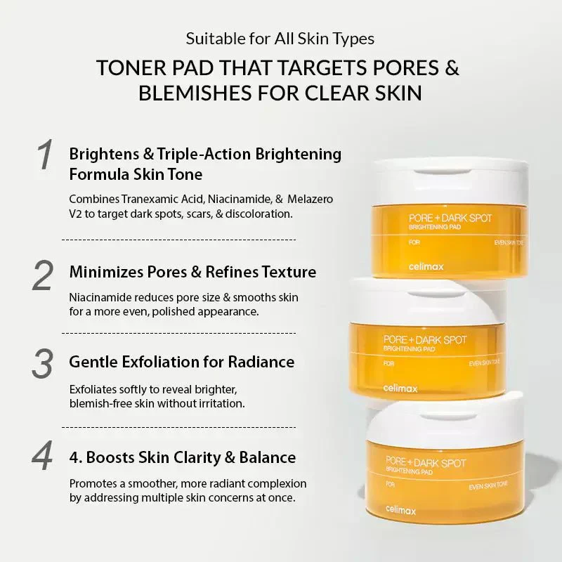 Celimax Pore+Dark Spot Brightening Pads - Image 5