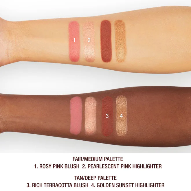 CHARLOTTE TILBURY HOLLYWOOD BLUSH & GLOW GLIDE PALETTE - Image 5
