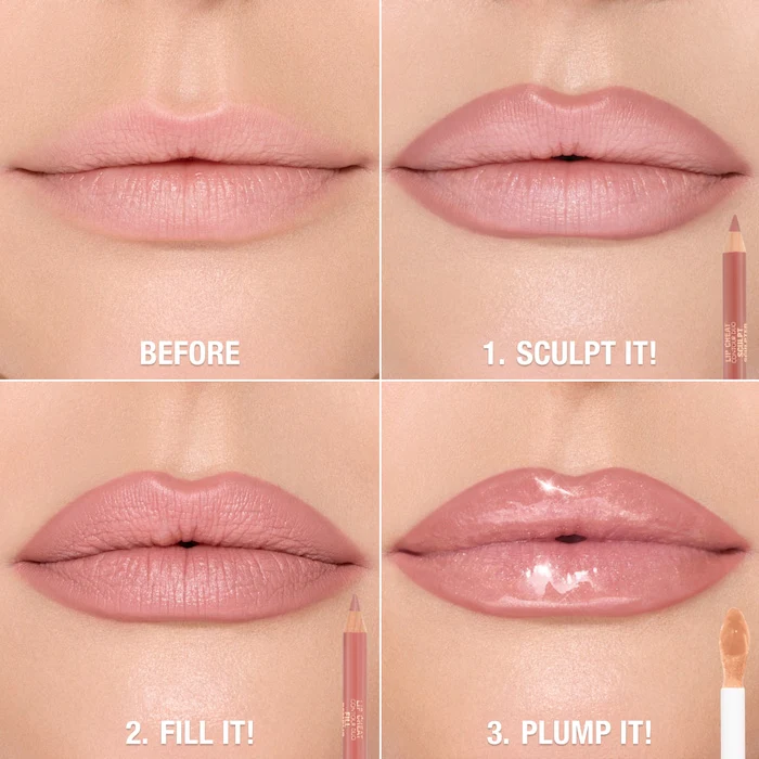 Charlotte Tilbury Lip Cheat Contour Duo Lip Liner (Without Box) - Image 8
