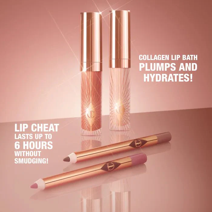 Charlotte Tilbury Glossy Fresh Pink LIP DUO (Mini lipgloss & lip liner kit) - Image 3