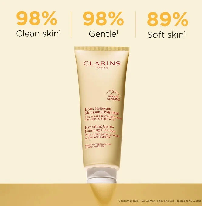 CLARINS Hydrating Gentle Foaming Face Cleanser - Image 6