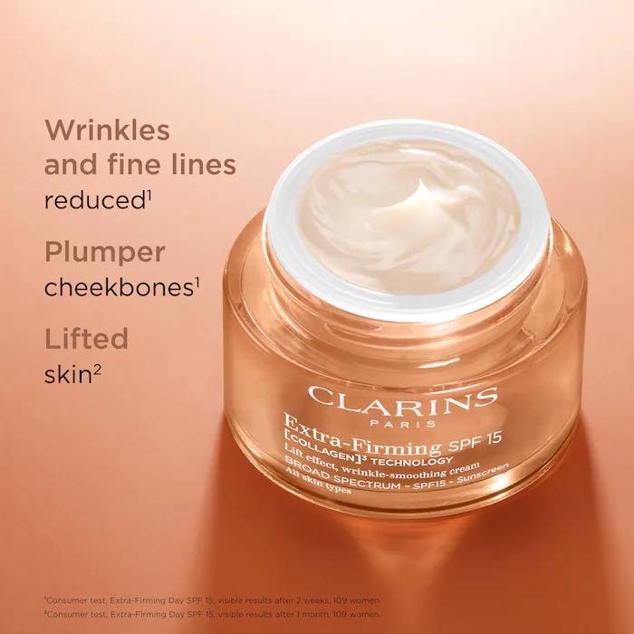 Clarins Extra Firming Day SPF15 Moisturizer with Collagen Polypeptide + Niacinamide - Image 2