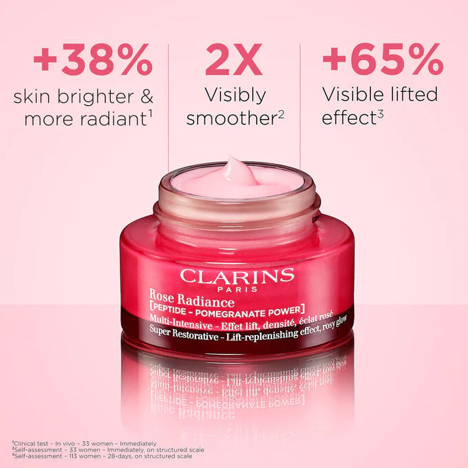 Clarins Super Restorative Rose Radiance Cream - Image 4