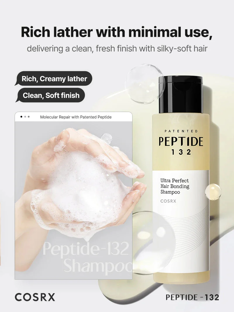 COSRX PEPTIDE-132 Ultra Perfect Hair Bonding Shampoo - Image 9
