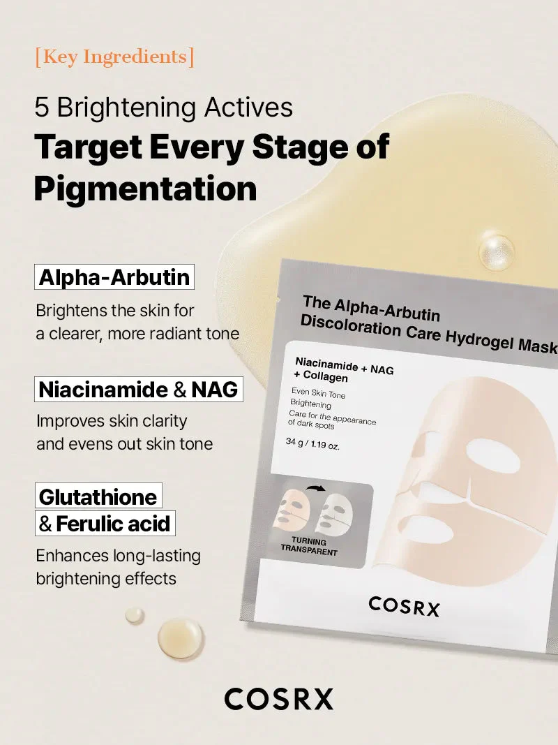 COSRX The Alpha-Arbutin Discoloration Care Hydrogel Mask - Image 6