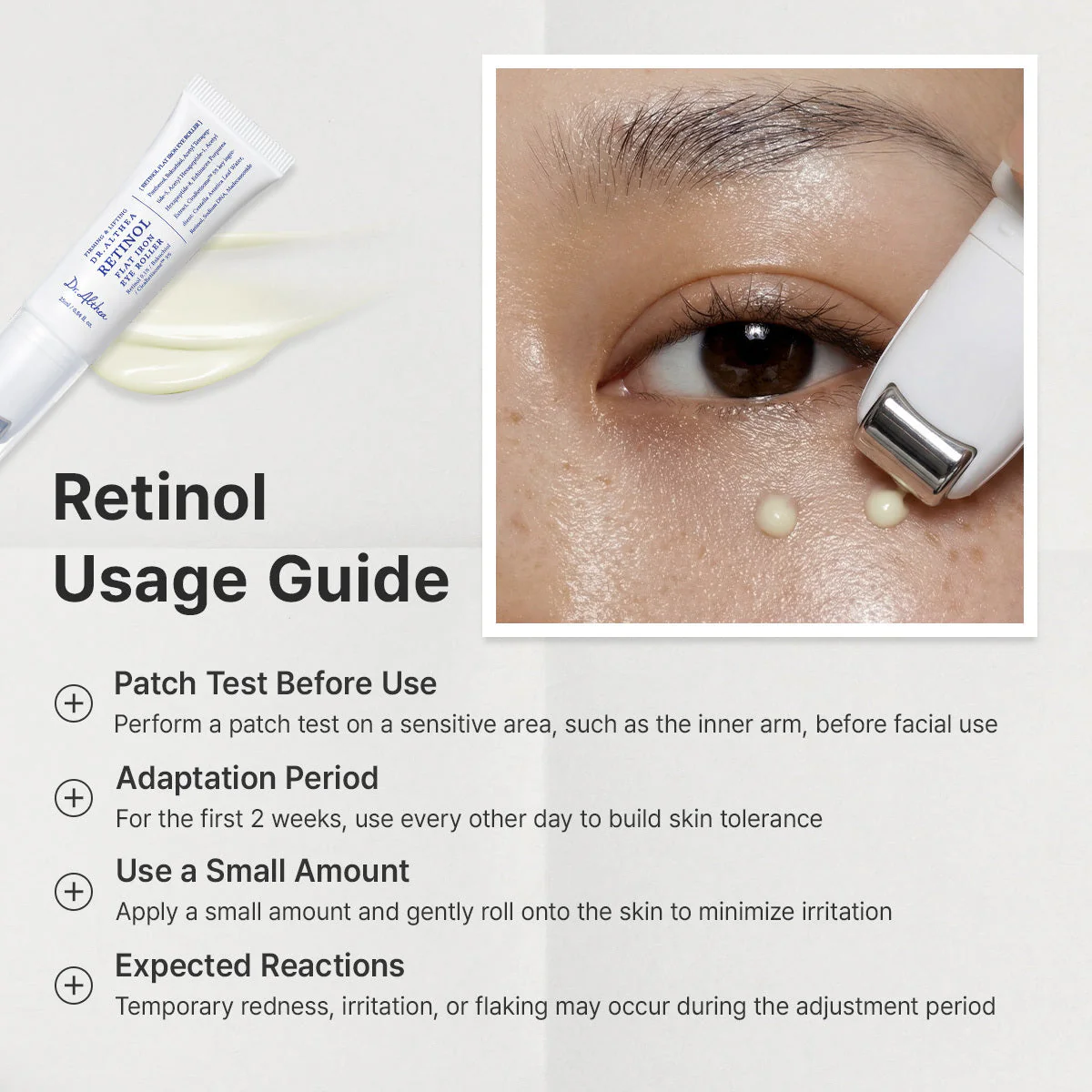 Dr. Althea RETINOL Flat Iron Eye Roller - Image 5