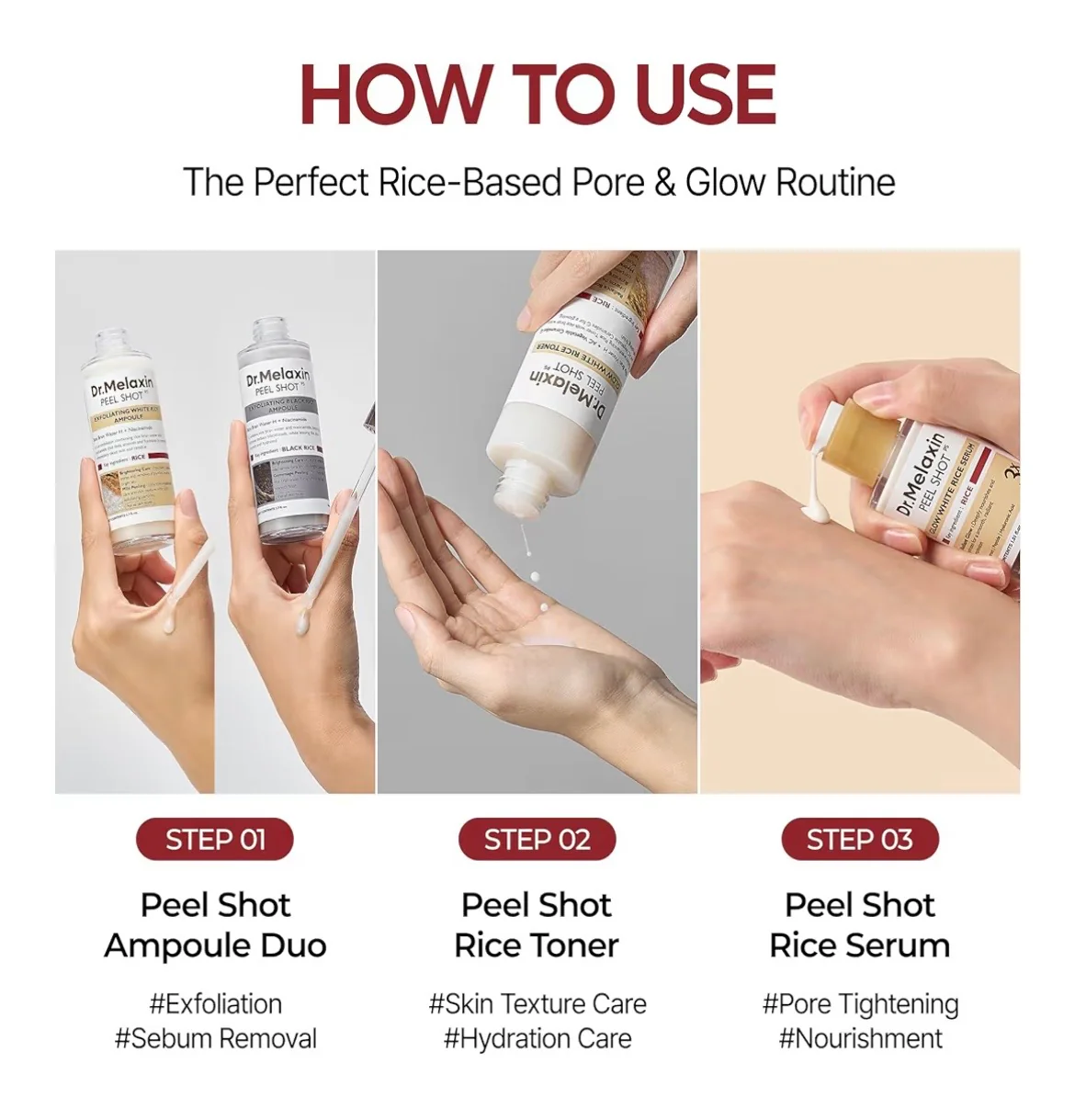 Dr.Melaxin Peel Shot Glow White Rice Serum - Image 6