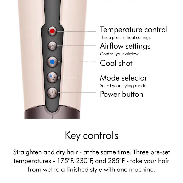 Dyson Airstrait Hair Straightener in Ceramic Pink - Image 10