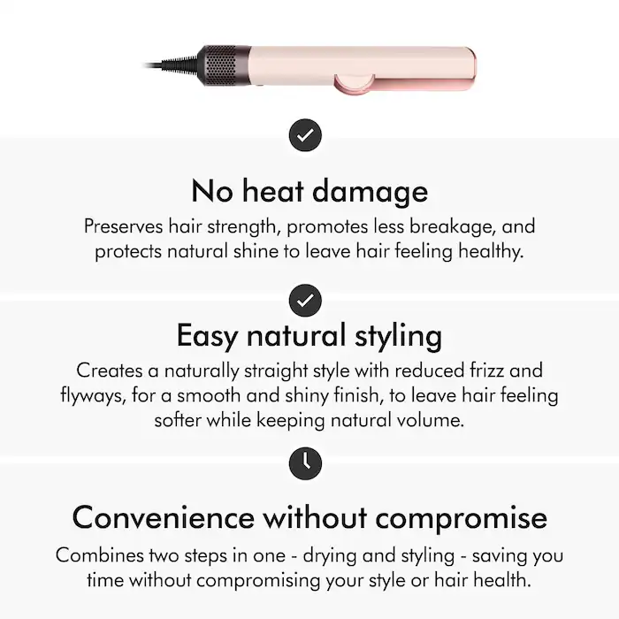 Dyson Airstrait Hair Straightener in Ceramic Pink - Image 9
