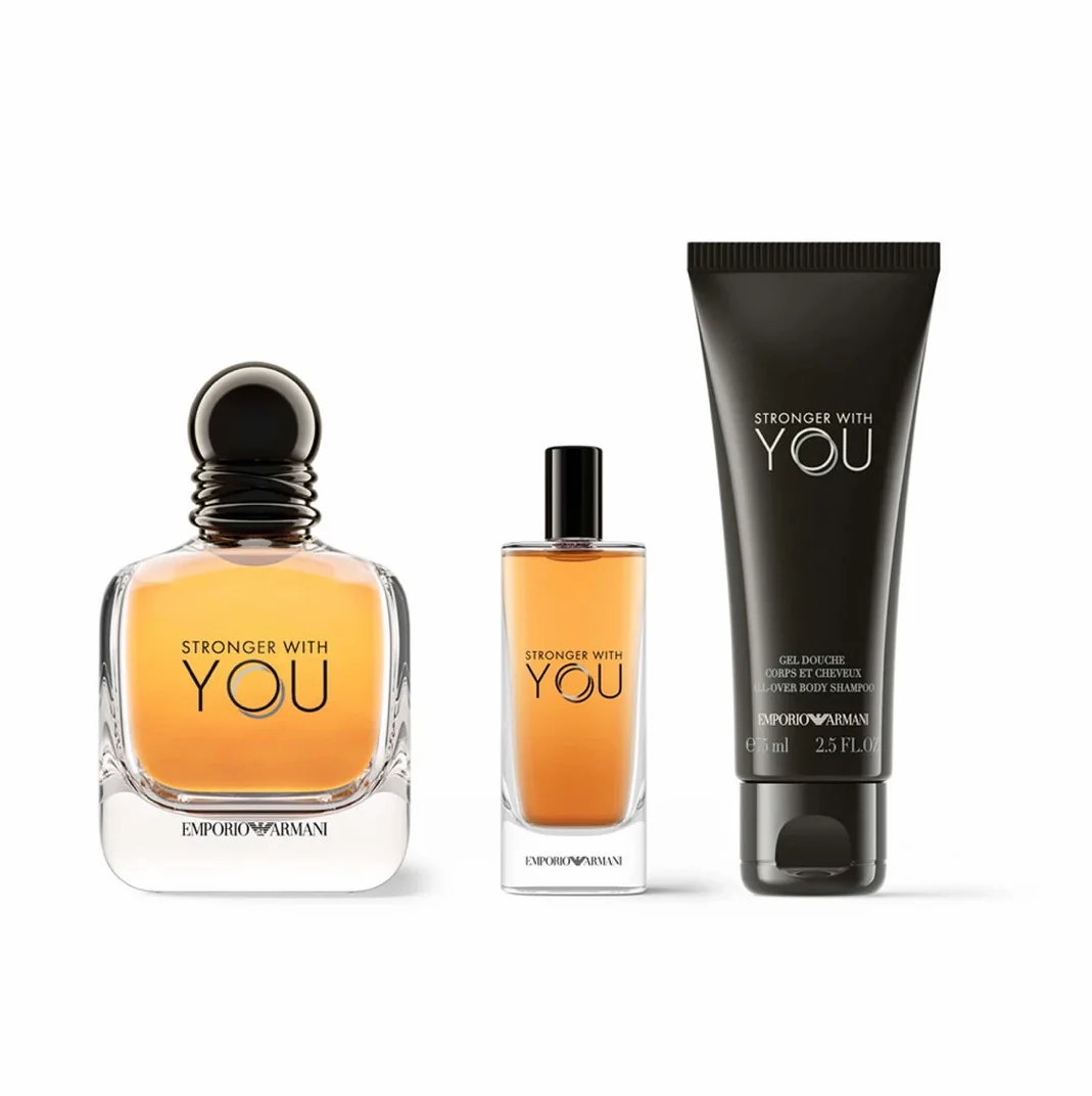 Empori Armani - Stronger With You EDT (100 ml + 15 ml + 50 ml All Over Body Shampoo) - Image 3