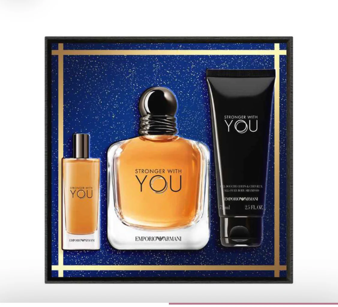 Empori Armani - Stronger With You EDT (100 ml + 15 ml + 50 ml All Over Body Shampoo) - Image 5
