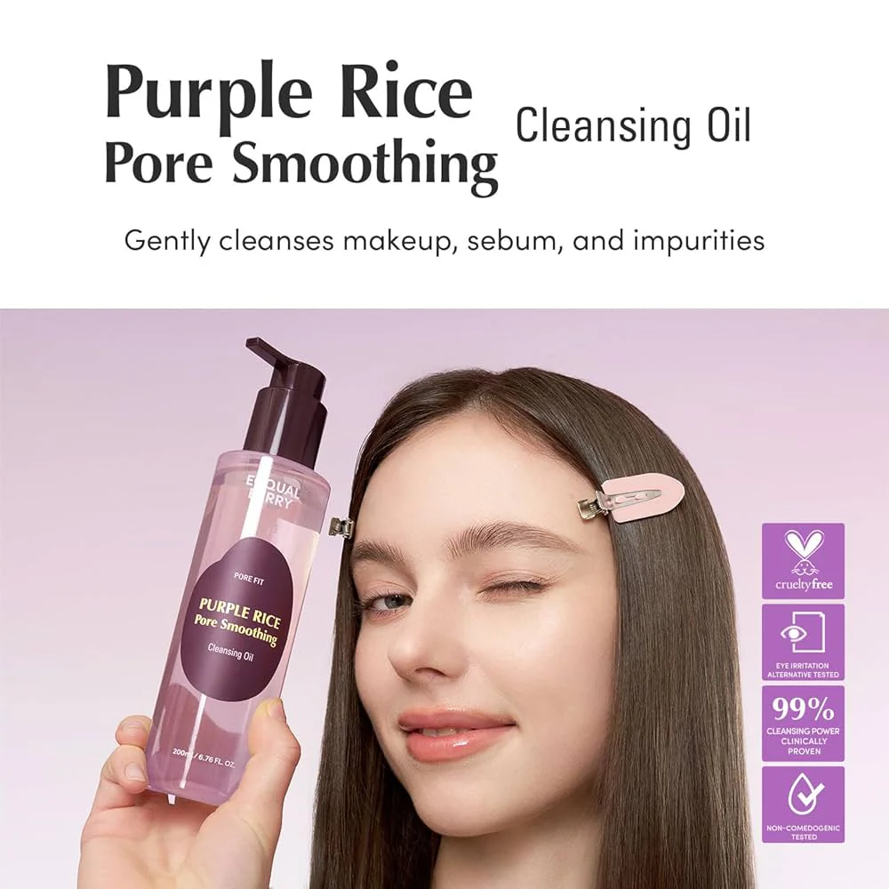 EQQUALBERRY Purple Rice Pore Smoothing Cleansing Oil - Image 3