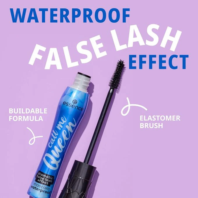 Essence Call Me Queen Dramatic False Lash Effect Mascara Waterproof Black - Image 4