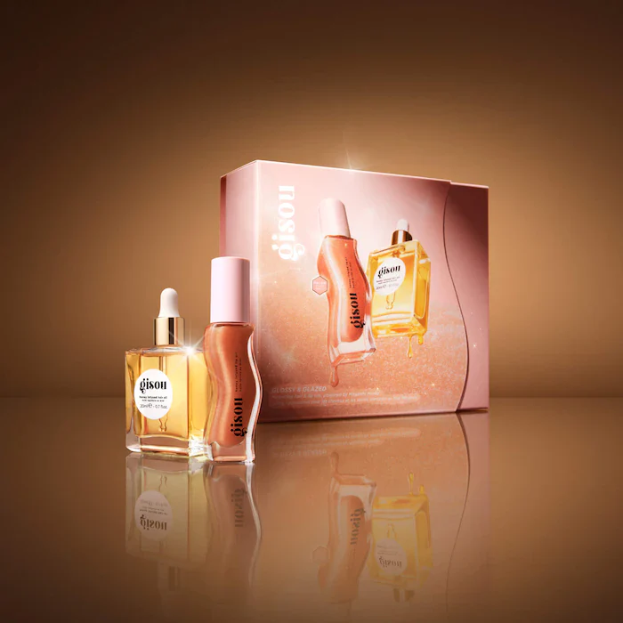 Gisou Glossy & Glazed Hair & Lip Oil Gift Set - Image 5
