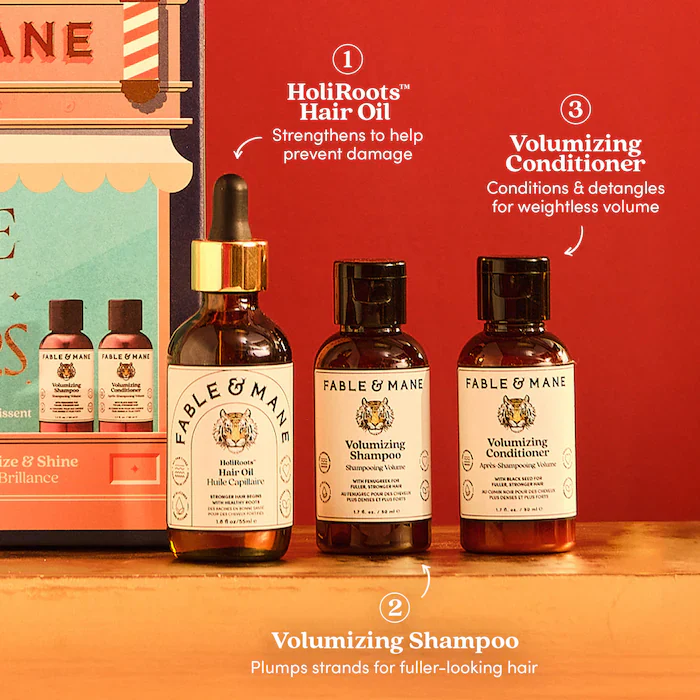 Fable & Mane 
Where Hair Roars – Strength & Volume Gift Set - Image 3