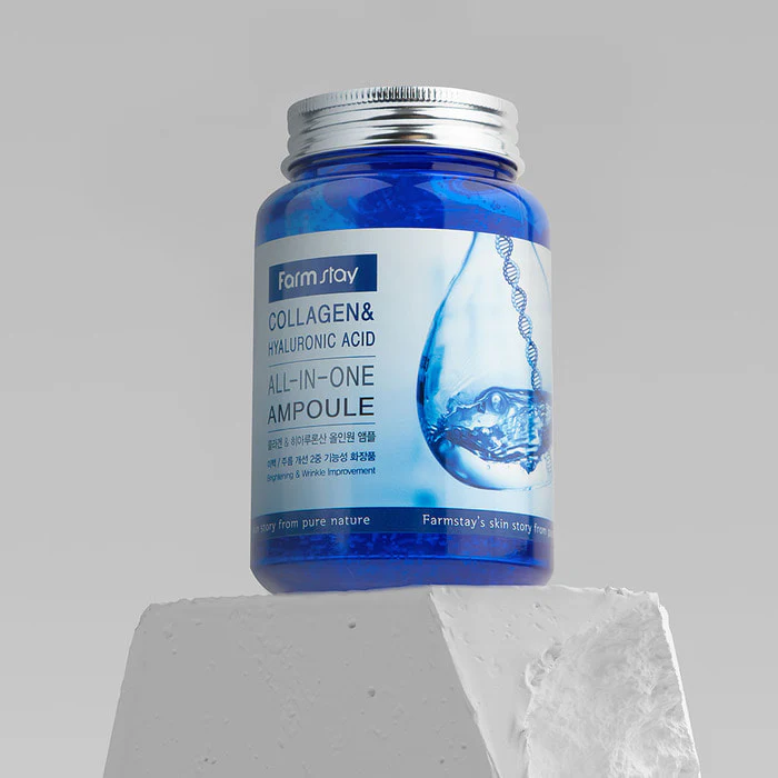Farmstay Collagen & Hyaluronic Acid All-in-One Ampoule 250ml - Image 2