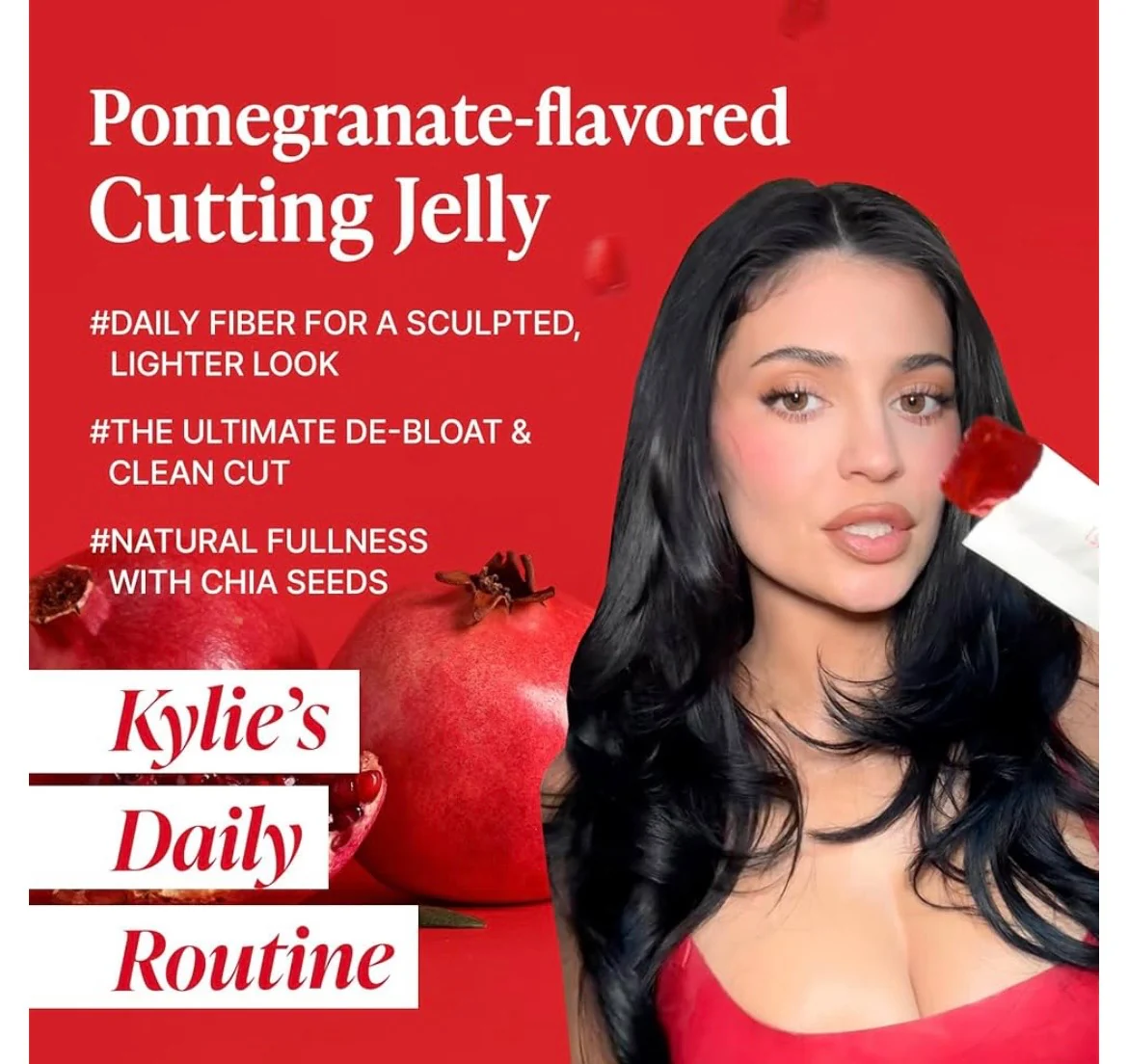 FOODOLOGY Coleology Cutting Stick Jelly Pomegranate (Per sachet) - Image 2