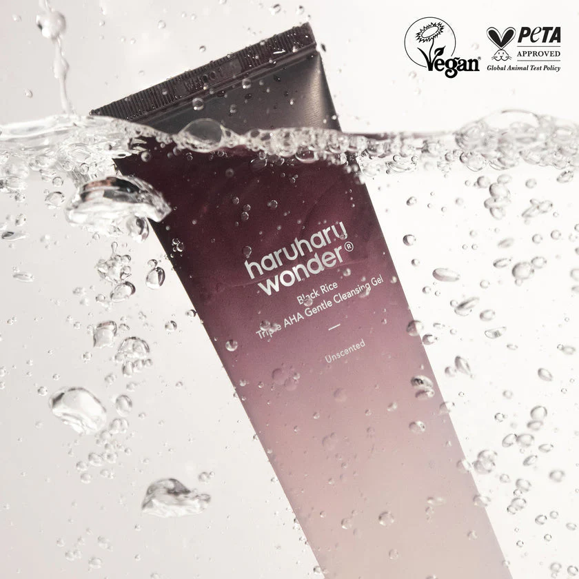 HaruharuWonder Black Rice Triple AHA Gentle Cleansing Gel - Image 3