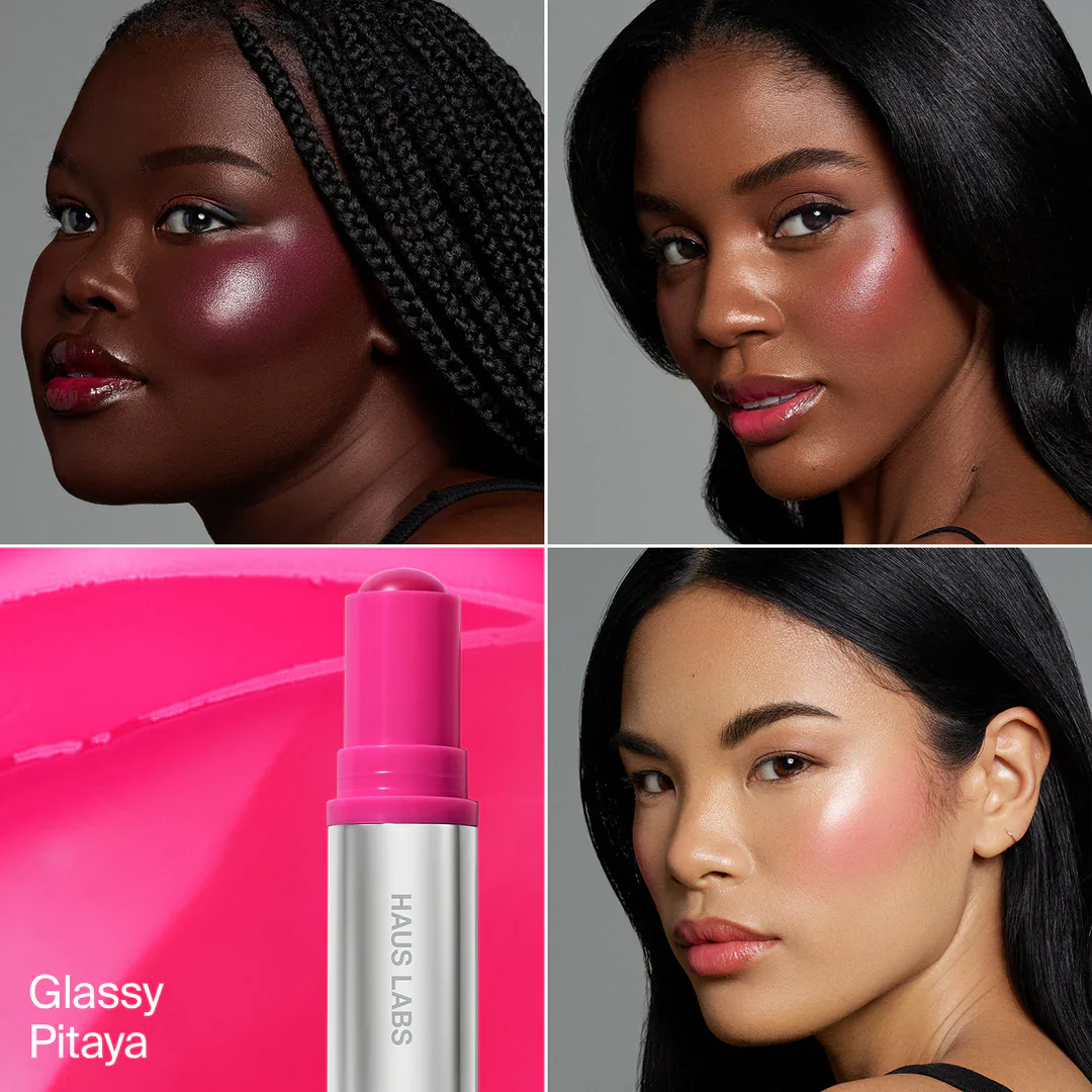 HAUSLABS COLOR FUSE INNOVATION GLASSY BALM + POWDER BLUSH DUO - Image 2