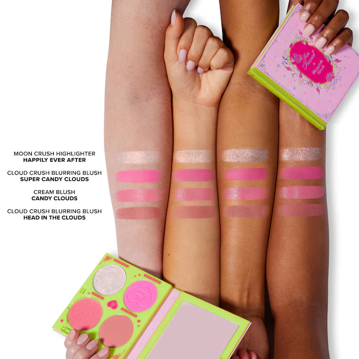 Too Faced Fairytale Crush Blush & Highlighter Palette Makeup Set - Image 3