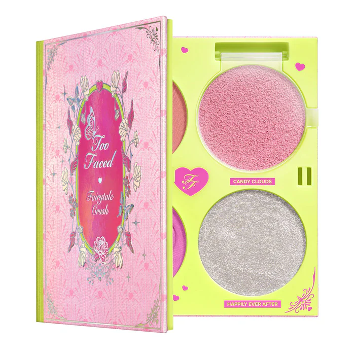 Too Faced Fairytale Crush Blush & Highlighter Palette Makeup Set - Image 8