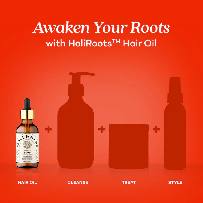 Fable & Mane HoliRoots Pre-Wash Treatment Oil for Thinning Hair - Image 9