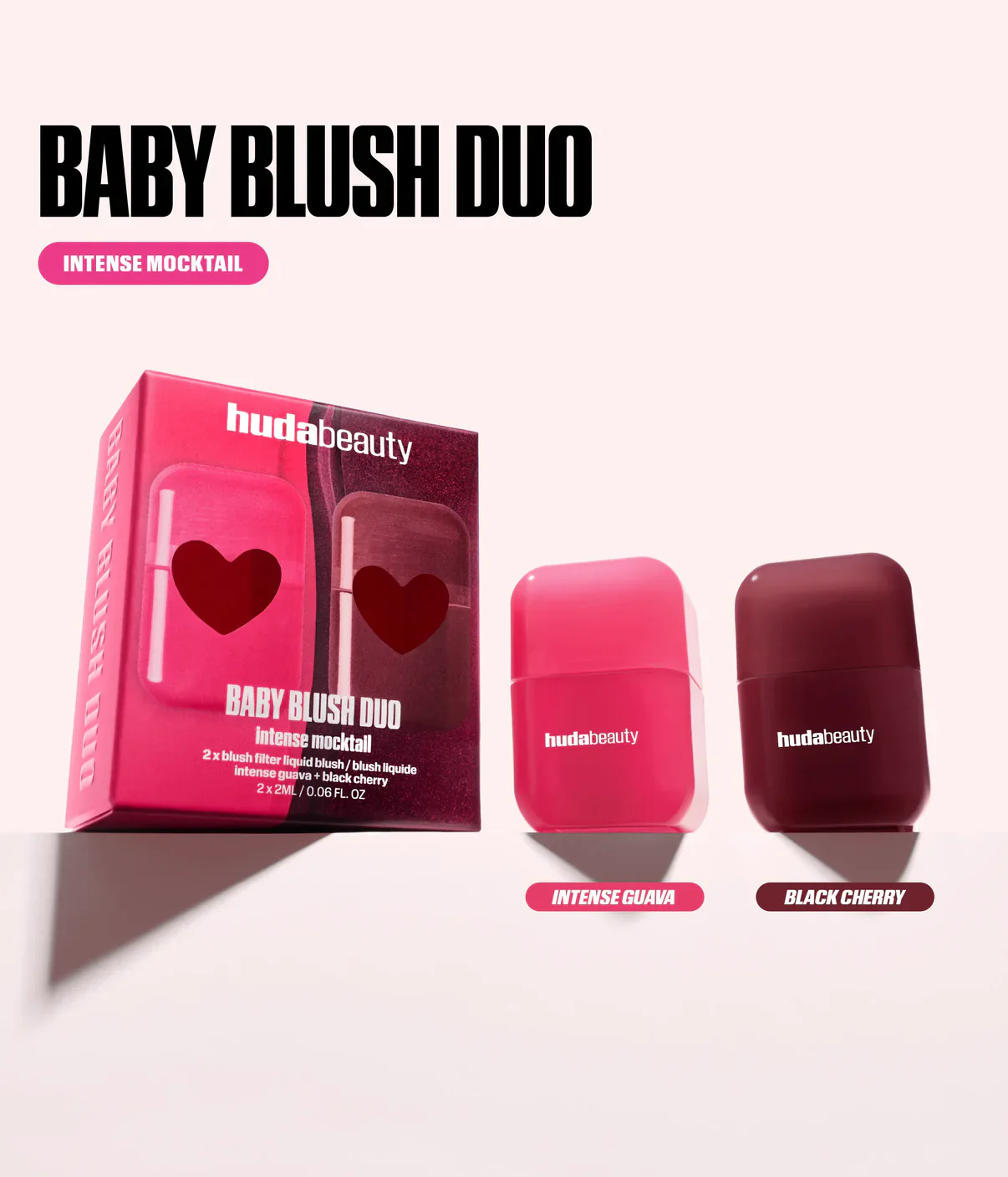 HUDA BEAUTY BABY BLUSH INTENSE MOCKTAIL DUO KIT - Image 2