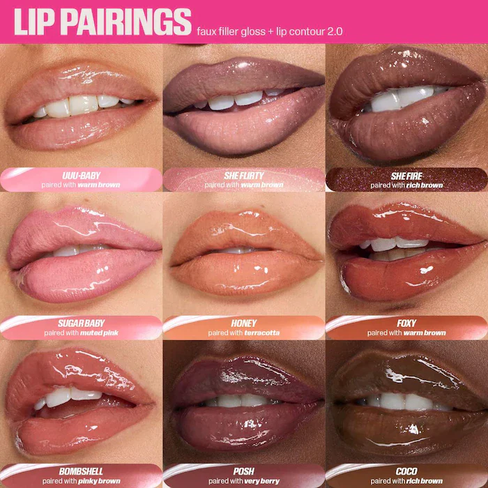 Huda Beauty FAUX FILLER Extra Shine Lip Gloss - Image 12
