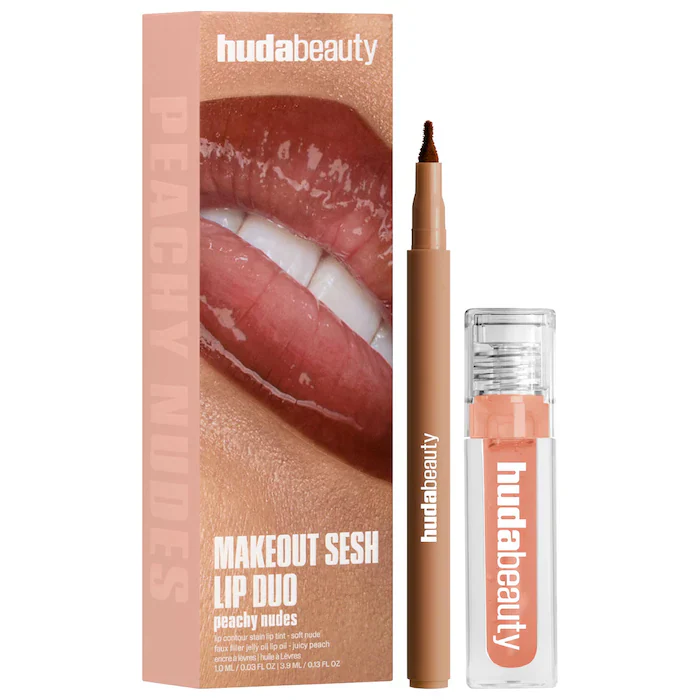 HUDA BEAUTY Make Out Sesh Lip Stain and Lip Gloss Duos - Image 2