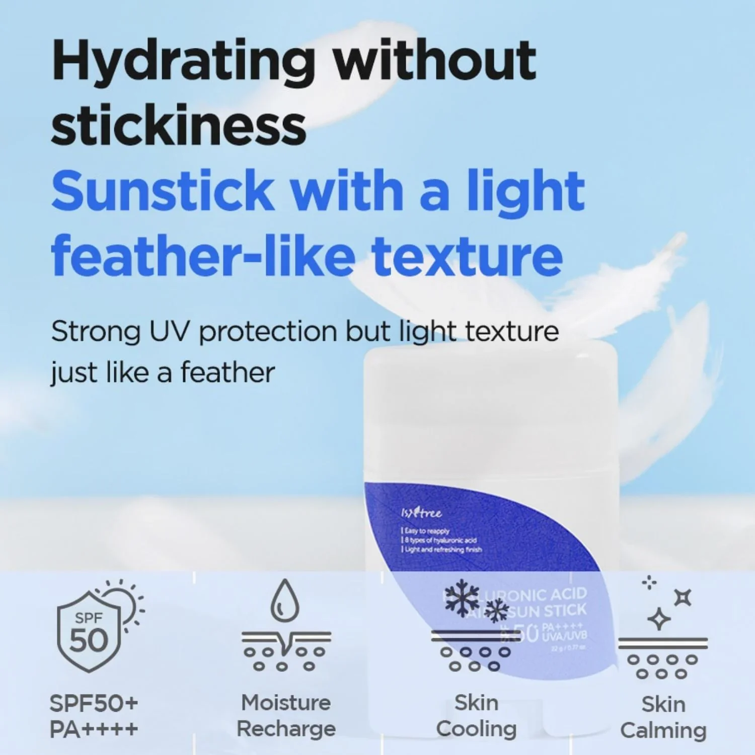 Isntree Hyaluronic Acid Airy Sun Stick - Image 3