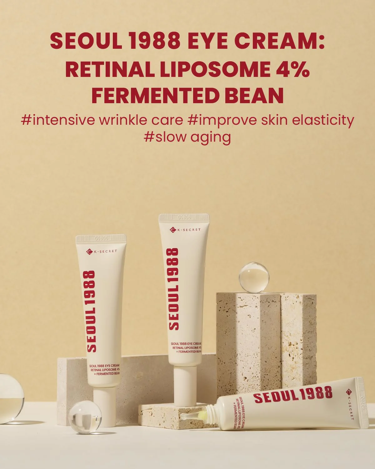 K-SECRET SEOUL 1988 Eye Cream Retinal Liposome 4% + Fermented Bean - Image 3