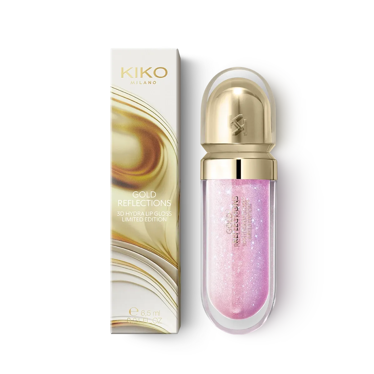 Kiko Milano Gold Reflections 3D Hydra Lip Gloss (Limited Edition)