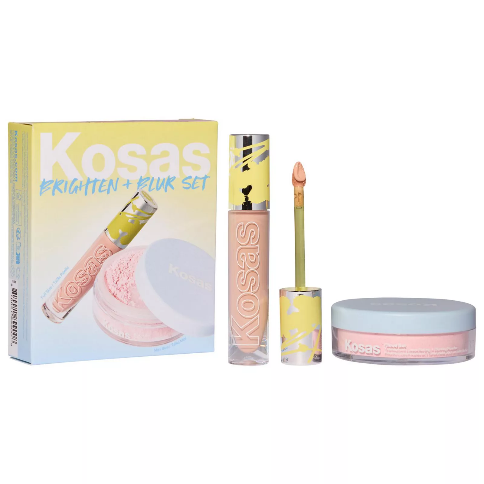 Kosas Brighten & Blur Set Color Corrector + Mini Setting Powder - Image 4