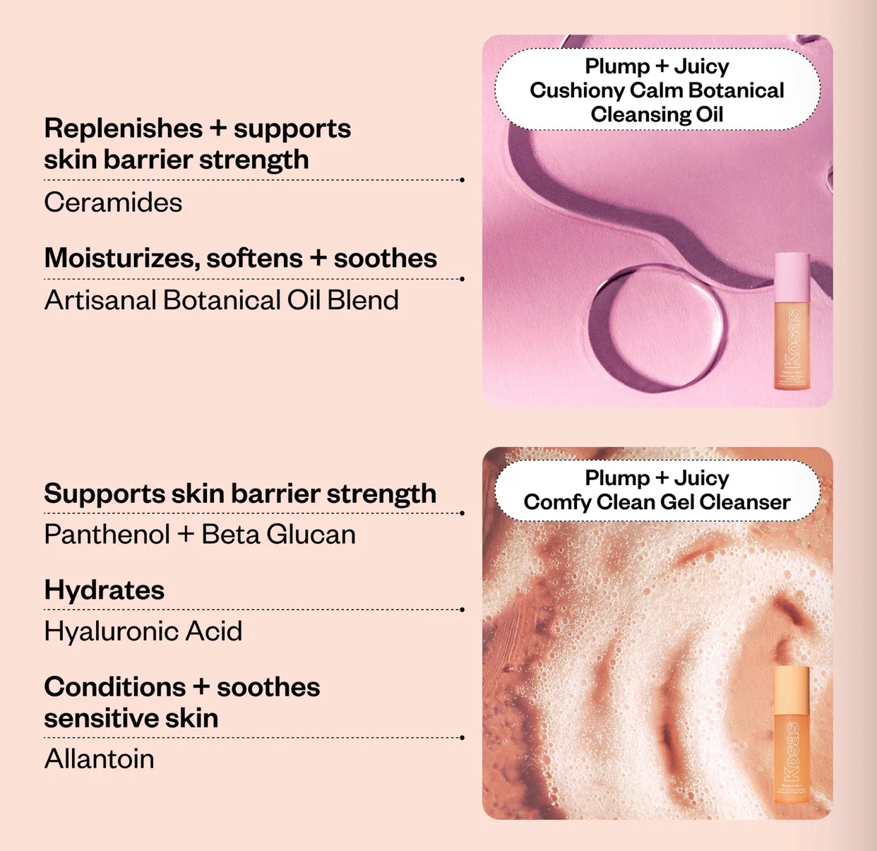 KOSAS Mini Plump + Juicy Double Cleansing System - Image 6
