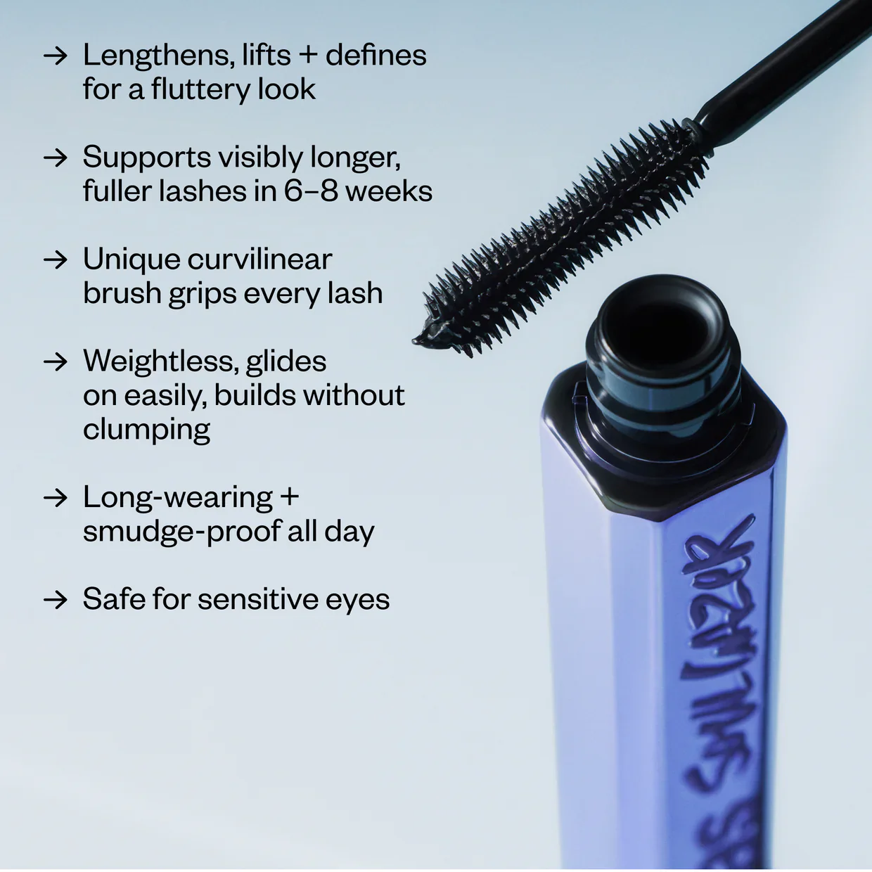 KOSAS Soulgazer Mascara
Lengthening + Lifting Peptide Mascara (mini size) - Image 3
